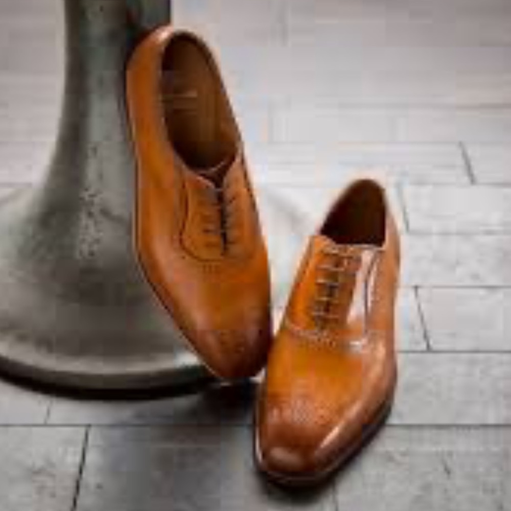 Allen Edmonds Tan Leather Oxfords